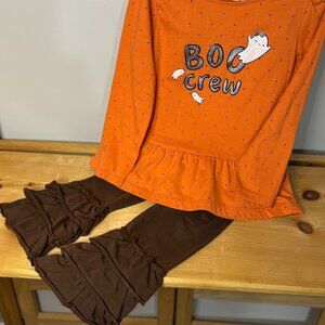 Carter's Girls Halloween “BOO Crew” Ruffle Outfit – Size 5T